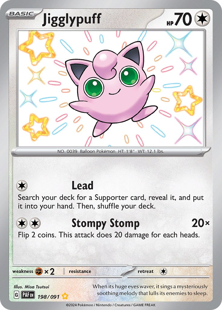 Jigglypuff (198/091) [Scarlet & Violet: Paldean Fates] | Mindsight Gaming