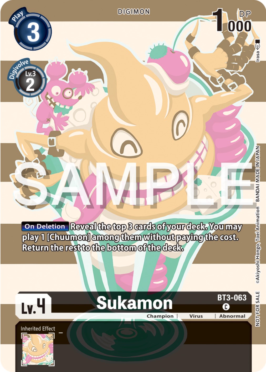 Sukamon [BT3-063] (Digimon Illustration Competition Pack 2023) [Release Special Booster Promos] | Mindsight Gaming