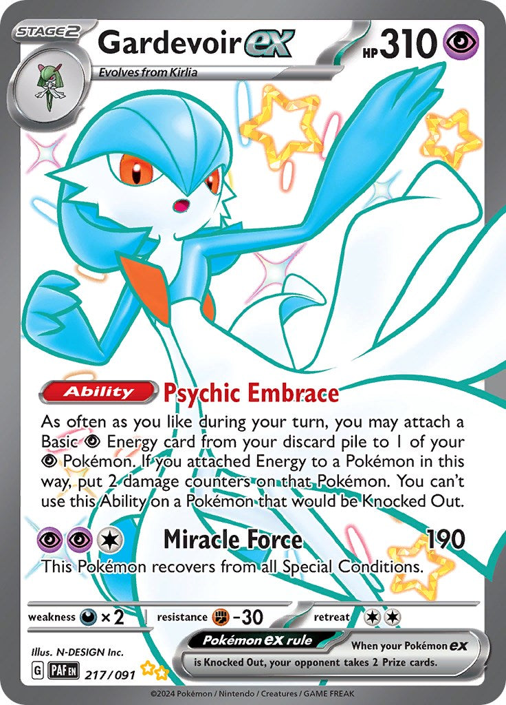 Gardevoir ex (217/091) [Scarlet & Violet: Paldean Fates] | Mindsight Gaming