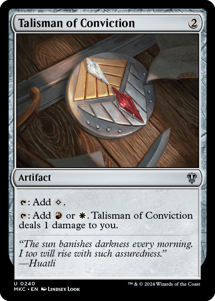 Talisman of Conviction [Murders at Karlov Manor Commander] | Mindsight Gaming