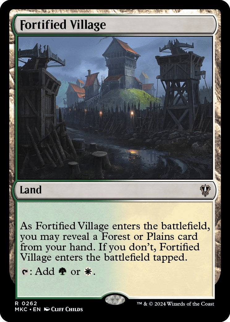 Fortified Village [Murders at Karlov Manor Commander] | Mindsight Gaming