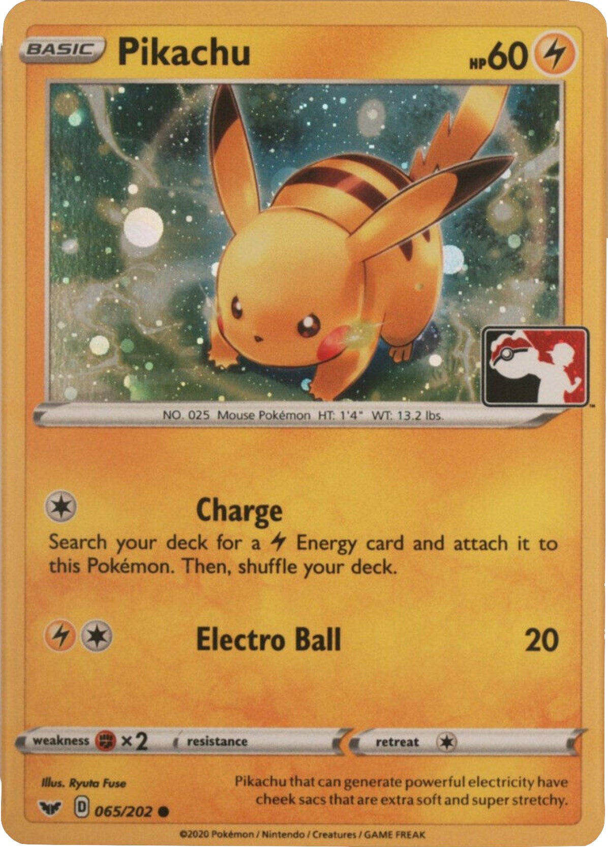 Pikachu (065/202) (Cosmos Holo) [League & Championship Cards] | Mindsight Gaming