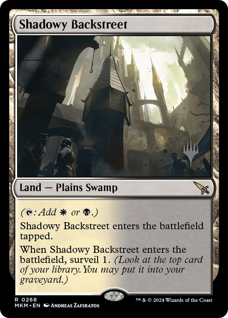 Shadowy Backstreet (Promo Pack) [Murders at Karlov Manor Promos] | Mindsight Gaming