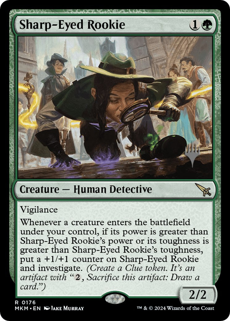 Sharp-Eyed Rookie (Promo Pack) [Murders at Karlov Manor Promos] | Mindsight Gaming