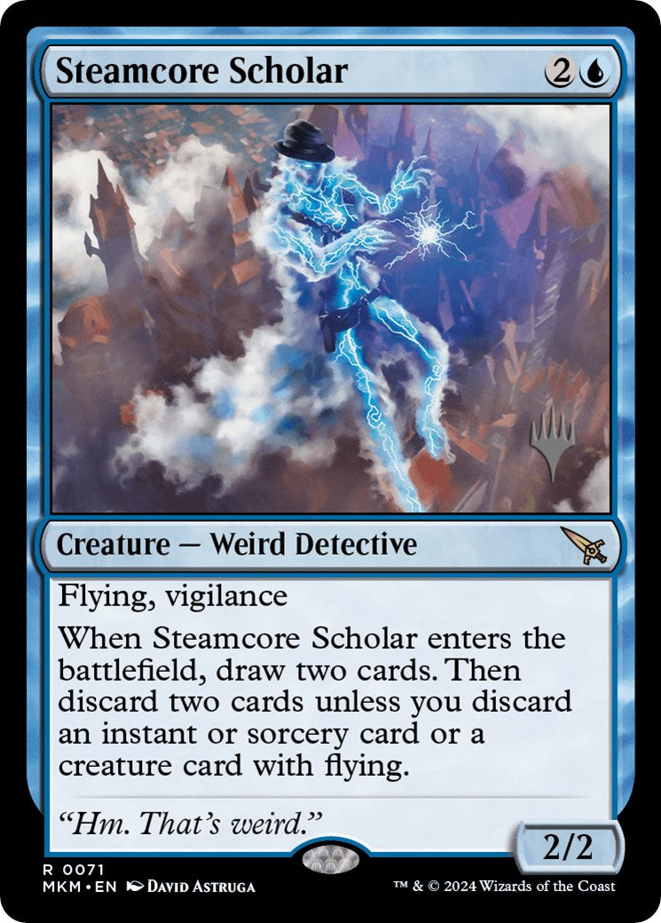 Steamcore Scholar (Promo Pack) [Murders at Karlov Manor Promos] | Mindsight Gaming