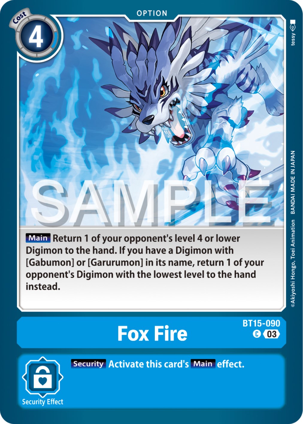 Fox Fire [BT15-090] [Exceed Apocalypse] | Mindsight Gaming