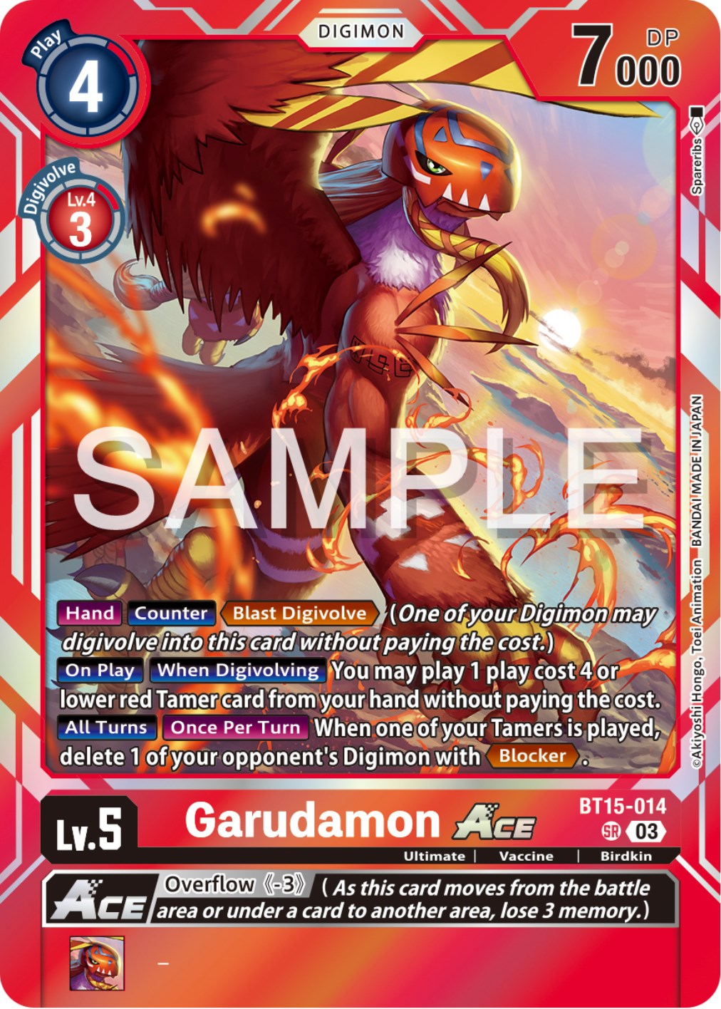 Garudamon Ace [BT15-014] [Exceed Apocalypse] | Mindsight Gaming