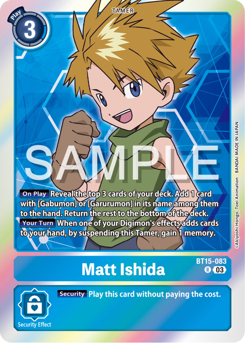 Matt Ishida [BT15-083] [Exceed Apocalypse] | Mindsight Gaming