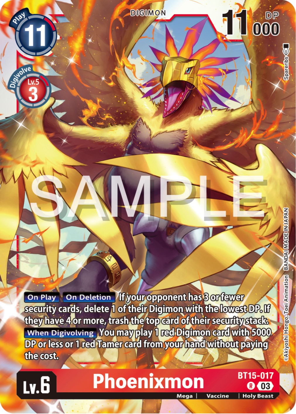 Phoenixmon [BT15-017] [Exceed Apocalypse] | Mindsight Gaming