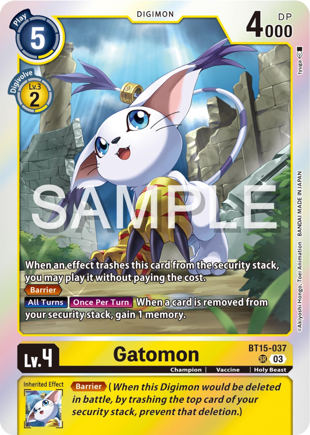 Gatomon [BT15-037] [Exceed Apocalypse] | Mindsight Gaming