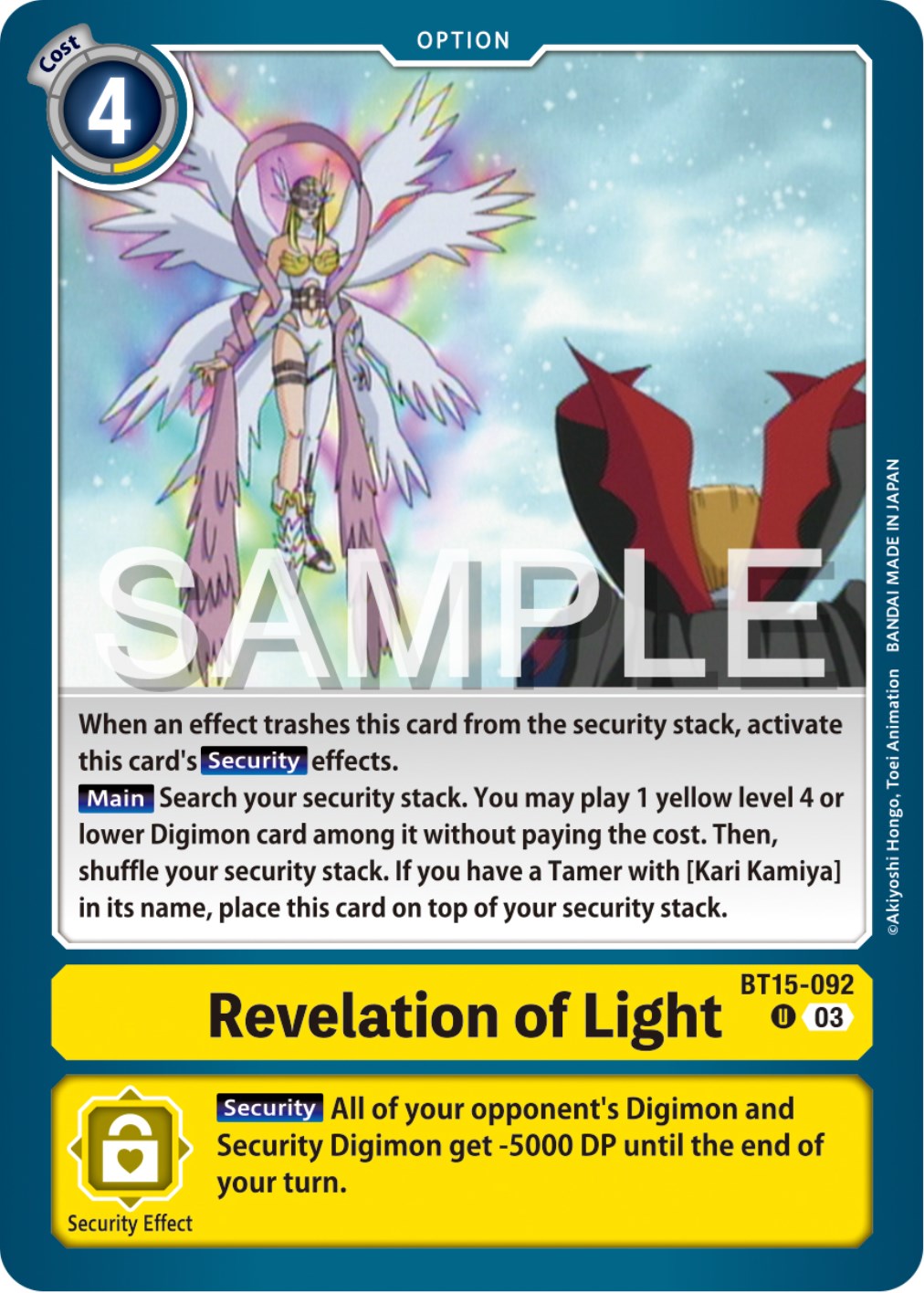 Revelation of Light [BT15-092] [Exceed Apocalypse] | Mindsight Gaming