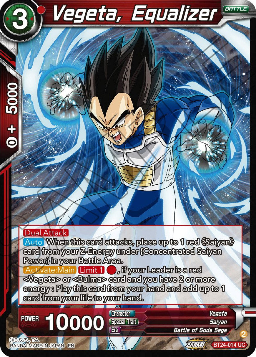 Vegeta, Equalizer (BT24-014) [Beyond Generations] | Mindsight Gaming