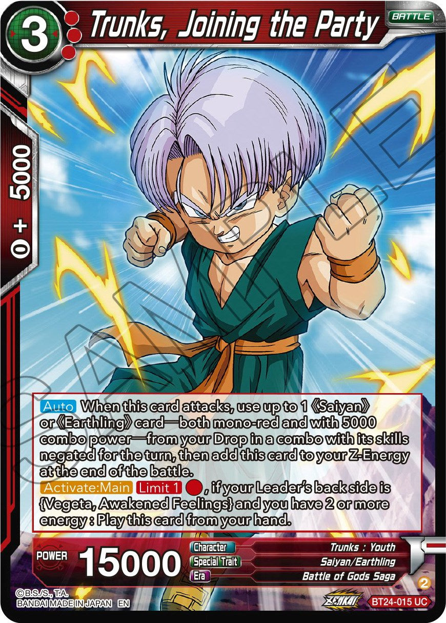 Trunks, Joining the Party (BT24-015) [Beyond Generations] | Mindsight Gaming