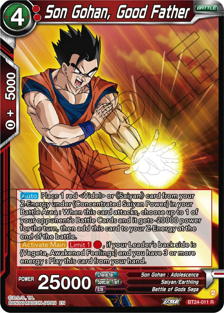 Son Gohan, Good Father (BT24-011) [Beyond Generations] | Mindsight Gaming