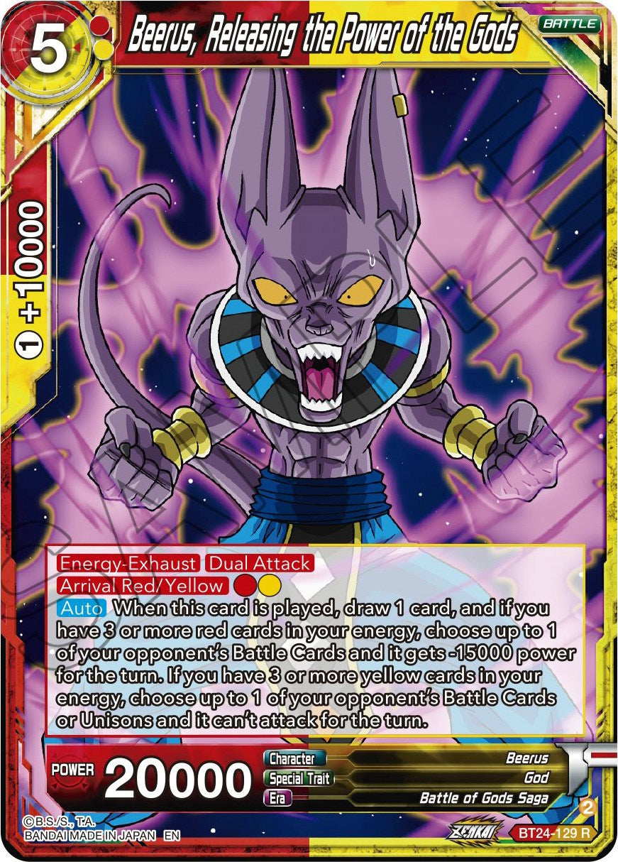 Beerus, Releasing the Power of the Gods (BT24-129) [Beyond Generations] | Mindsight Gaming