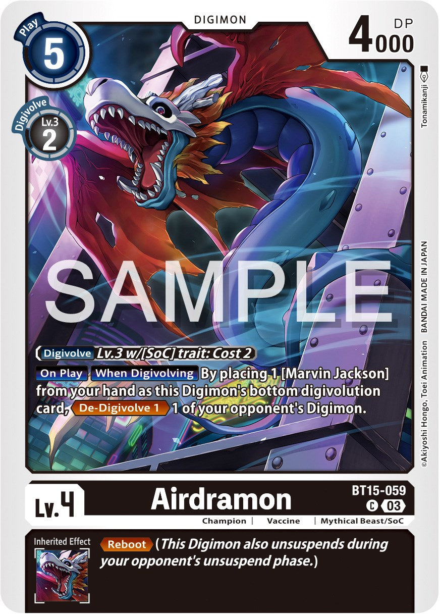 Airdramon [BT15-059] [Exceed Apocalypse] | Mindsight Gaming