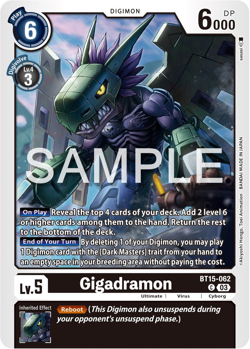 Gigadramon [BT15-062] [Exceed Apocalypse] | Mindsight Gaming