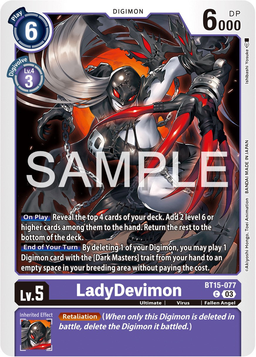 LadyDevimon [BT15-077] [Exceed Apocalypse] | Mindsight Gaming