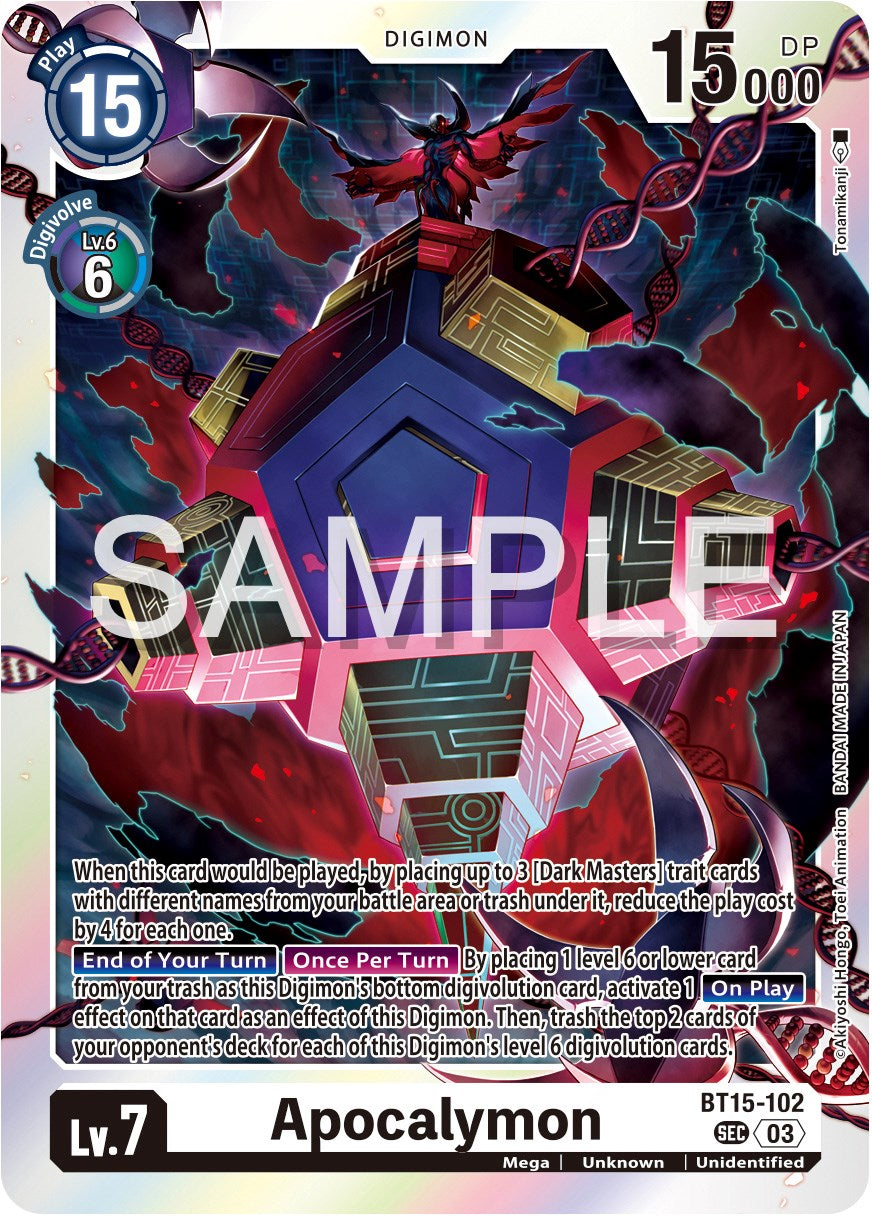 Apocalymon [BT15-102] [Exceed Apocalypse] | Mindsight Gaming