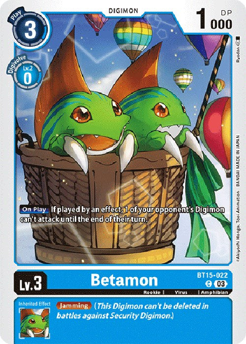 Betamon [BT15-022] [Exceed Apocalypse] | Mindsight Gaming