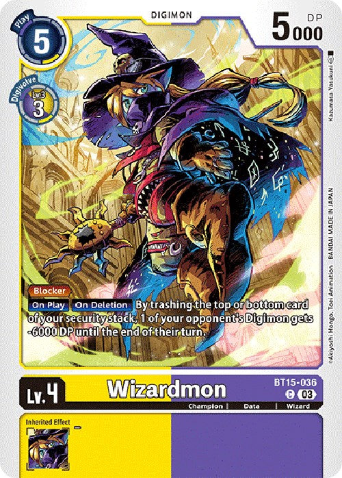 Wizardmon [BT15-036] [Exceed Apocalypse] | Mindsight Gaming