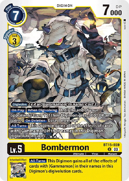 Bombermon [BT15-039] [Exceed Apocalypse] | Mindsight Gaming