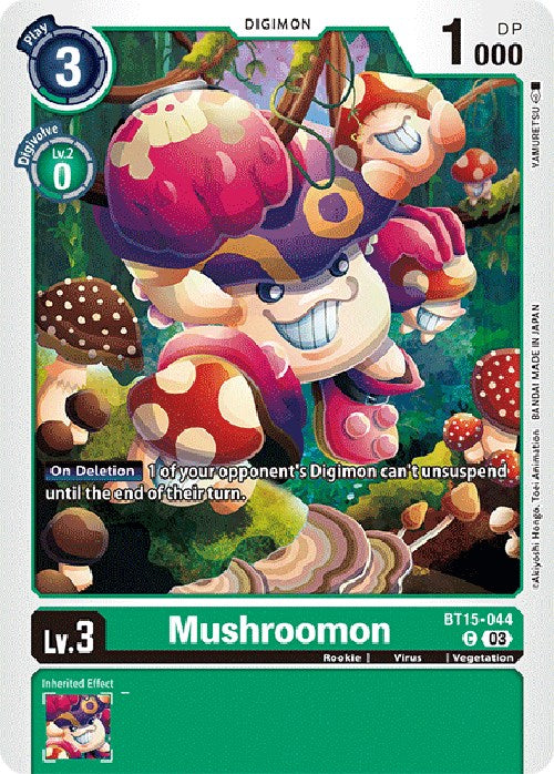 Mushroomon [BT15-044] [Exceed Apocalypse] | Mindsight Gaming