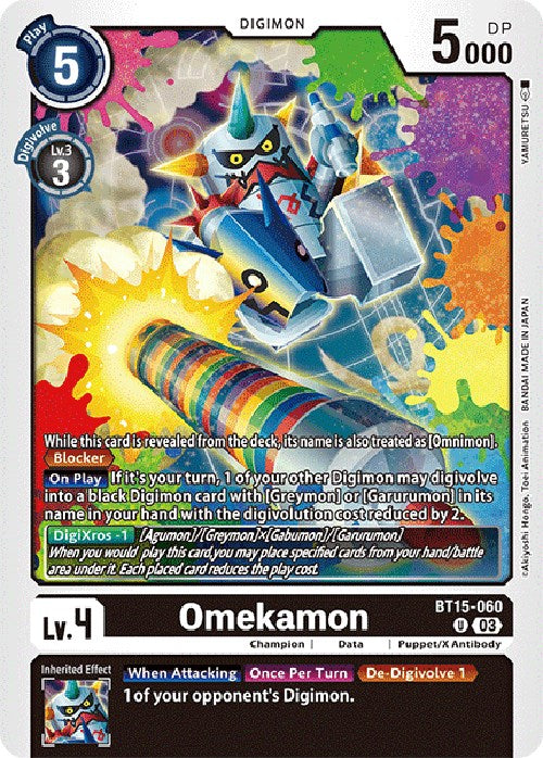 Omekamon [BT15-060] [Exceed Apocalypse] | Mindsight Gaming