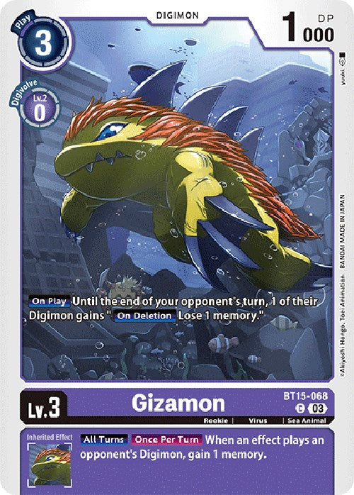 Gizamon [BT15-068] [Exceed Apocalypse] | Mindsight Gaming