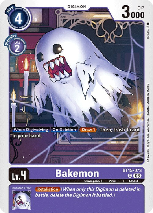 Bakemon [BT15-073] [Exceed Apocalypse] | Mindsight Gaming