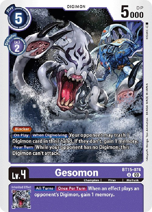 Gesomon [BT15-074] [Exceed Apocalypse] | Mindsight Gaming