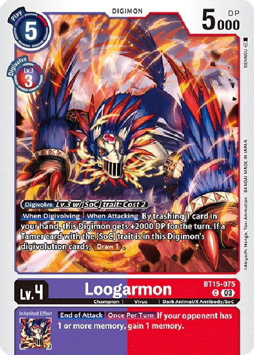 Loogarmon [BT15-075] [Exceed Apocalypse] | Mindsight Gaming