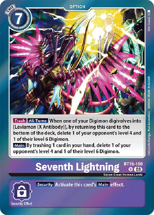 Seventh Lightning [BT15-100] [Exceed Apocalypse] | Mindsight Gaming