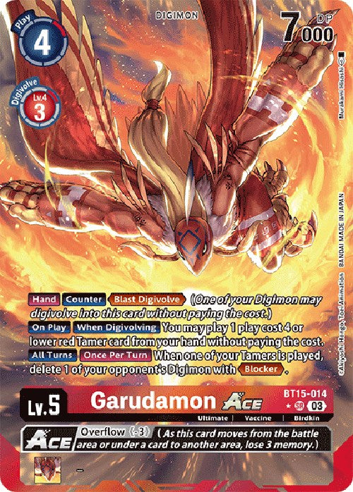 Garudamon Ace [BT15-014] (Alternate Art) [Exceed Apocalypse] | Mindsight Gaming