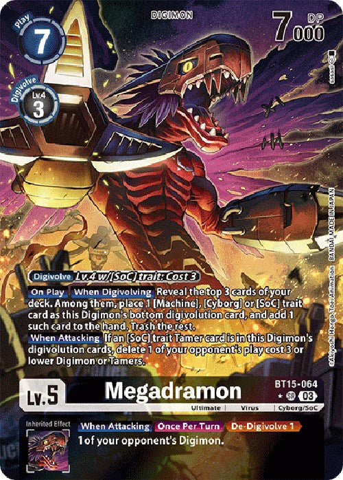 Megadramon [BT15-064] (Alternate Art) [Exceed Apocalypse] | Mindsight Gaming