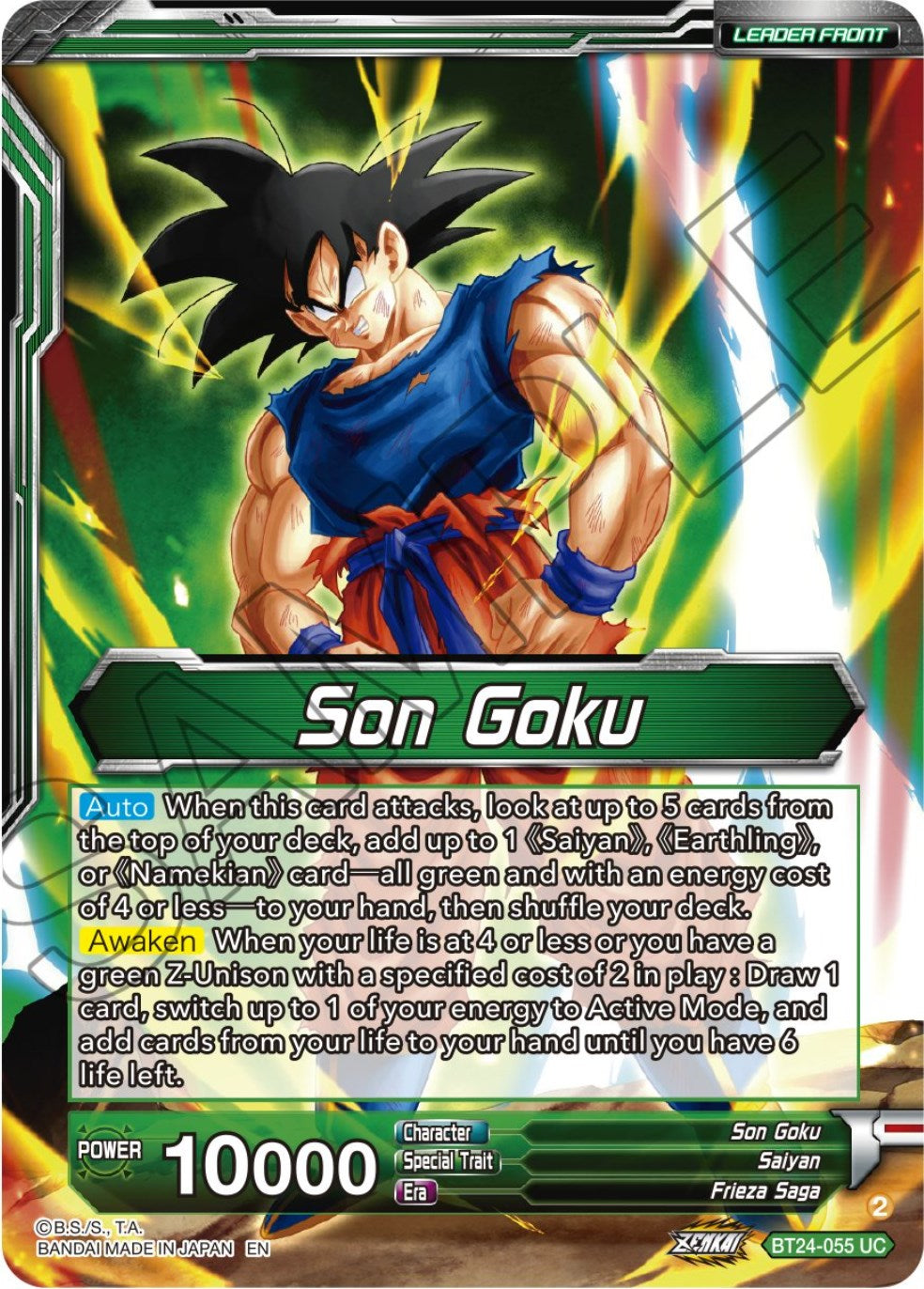 Son Goku // SS Son Goku, Beginning of a Legend (BT24-055) [Beyond Generations] | Mindsight Gaming