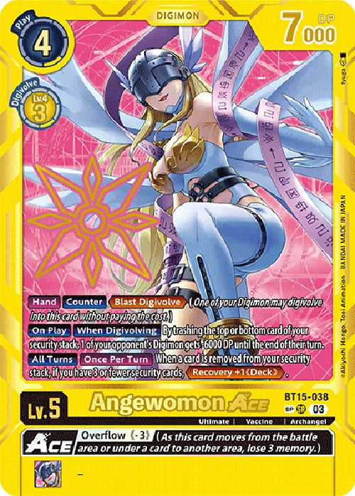 Angewomon Ace (Special Rare) [BT15-038] [Exceed Apocalypse] | Mindsight Gaming