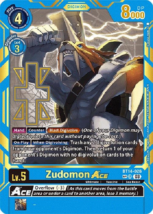 Zudomon Ace [BT14-026] [Exceed Apocalypse] | Mindsight Gaming