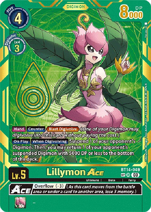 Lillymon Ace [BT14-049] [Exceed Apocalypse] | Mindsight Gaming