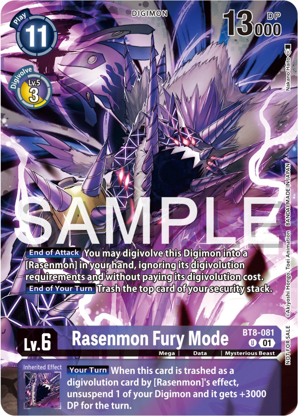 Rasenmon Fury Mode [BT8-081] (Official Tournament Pack Vol.12) [New Awakening Promos] | Mindsight Gaming