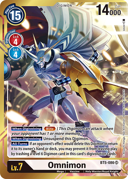 Omnimon [BT5-086] (Alternate Art - Sasasi) [Battle of Omni] | Mindsight Gaming