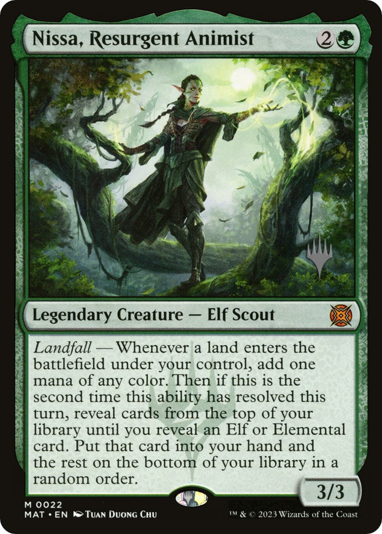 Nissa, Resurgent Animist (Promo Pack) [Murders at Karlov Manor Promos] | Mindsight Gaming