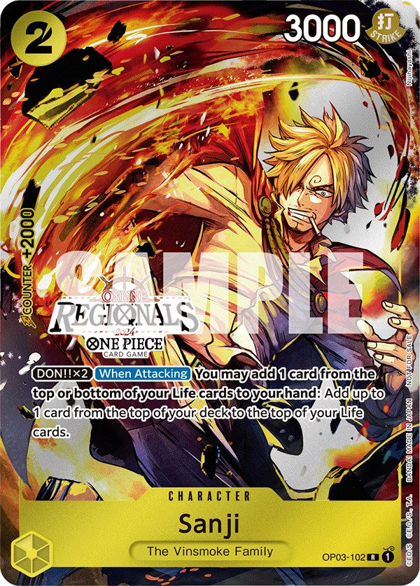 Sanji (Online Regional 2024) [Participant] [One Piece Promotion Cards] | Mindsight Gaming