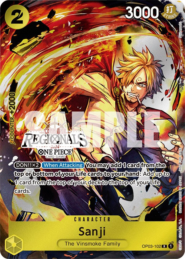 Sanji (Offline Regional 2024) [Participant] [One Piece Promotion Cards] | Mindsight Gaming