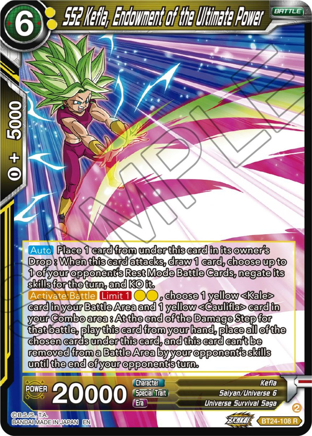 SS2 Kefla, Endowment of the Ultimate Power (BT24-108) [Beyond Generations] | Mindsight Gaming