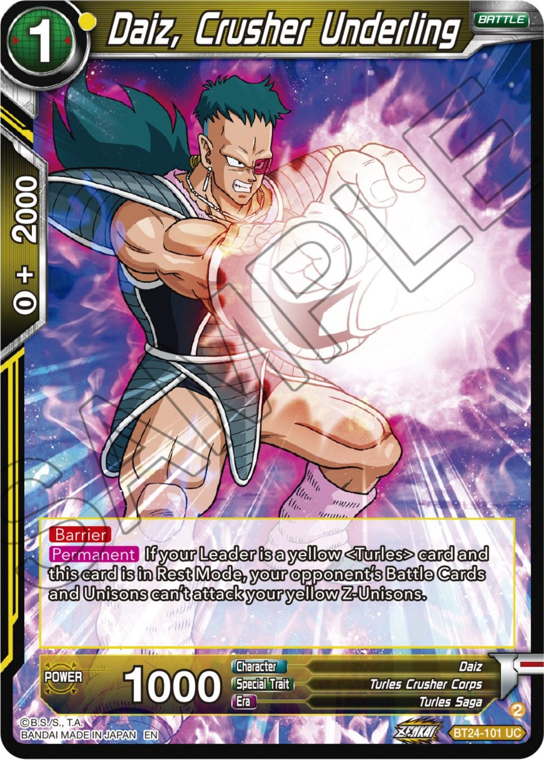 Daiz, Crusher Underling (BT24-101) [Beyond Generations] | Mindsight Gaming