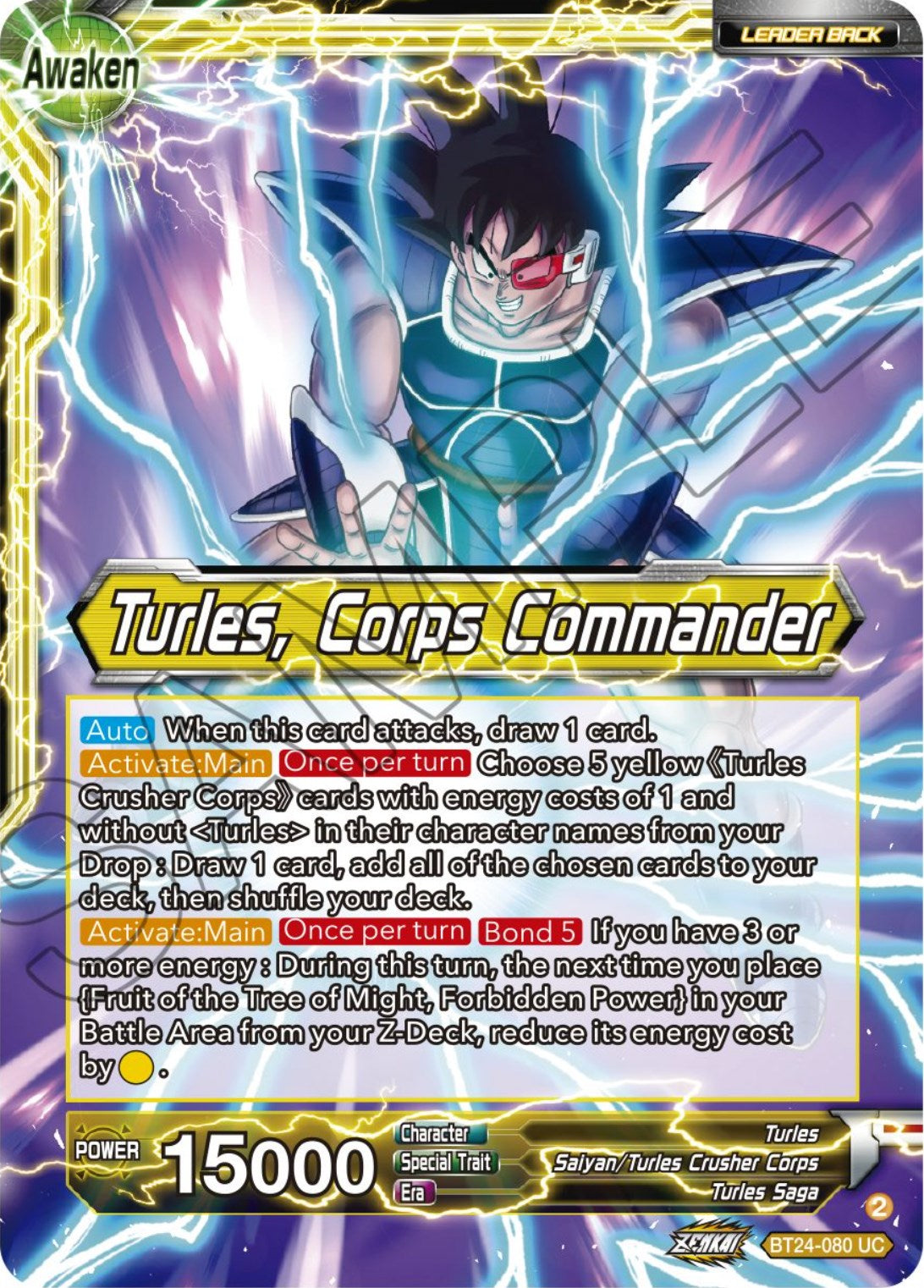 Turles // Turles, Corps Commander (BT24-080) [Beyond Generations] | Mindsight Gaming