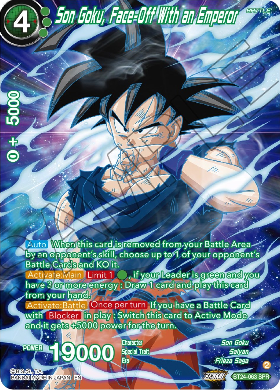 Son Goku, Face-Off With an Emperor (SPR) (BT24-063) [Beyond Generations] | Mindsight Gaming