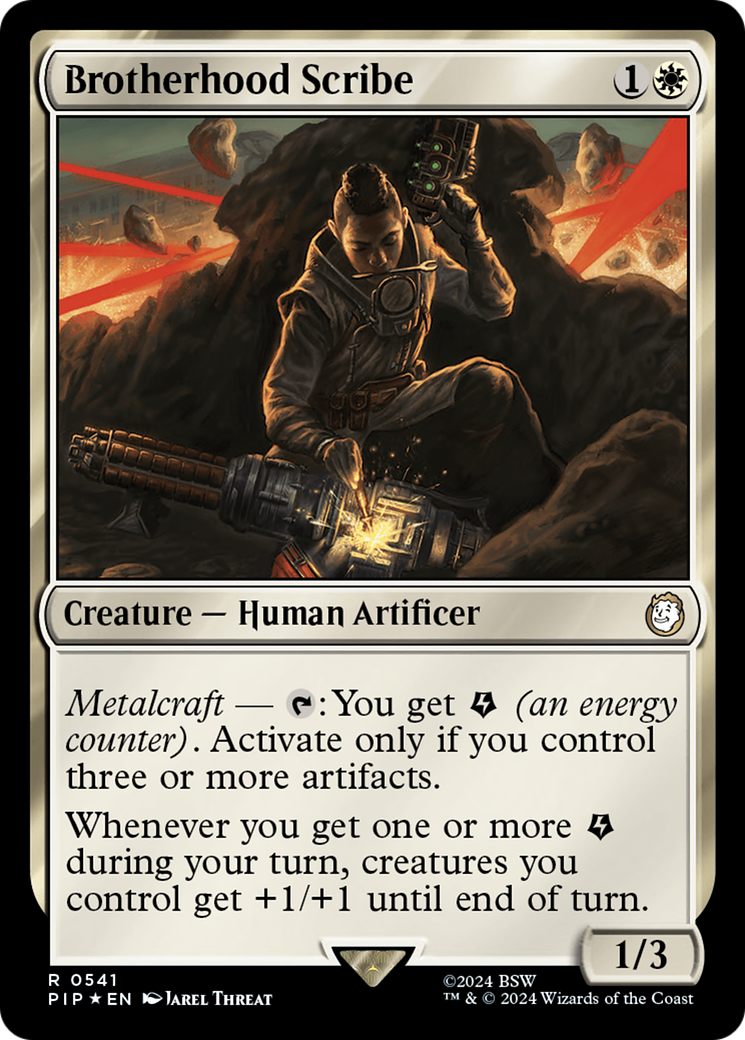 Brotherhood Scribe (Surge Foil) [Fallout] | Mindsight Gaming