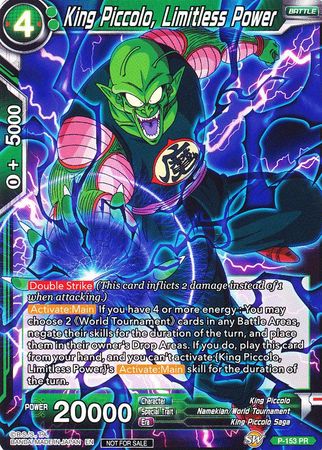 King Piccolo, Limitless Power (Power Booster) (P-153) [Promotion Cards] | Mindsight Gaming